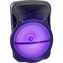 15 Inch Wireless Sound Systems Portable Rechargeable Trolley Speaker Plastic Active Speaker Box Cx-15D